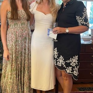 Off white Reformation midi dress size 4